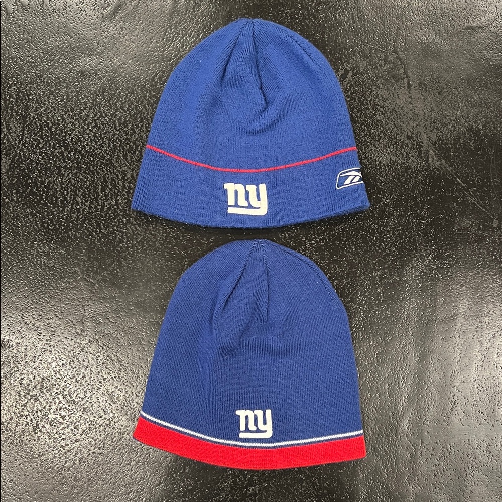 Reebok NY Giants Knit Beanies Set of Two